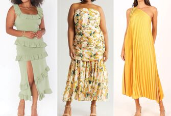 Three wedding guest cocktail dresses 