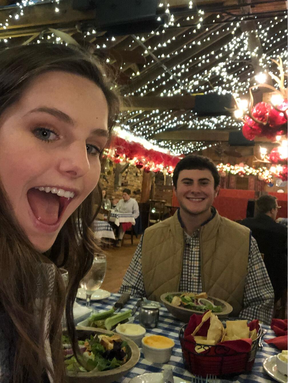 Celebrated one year of us at the Angus Barn!