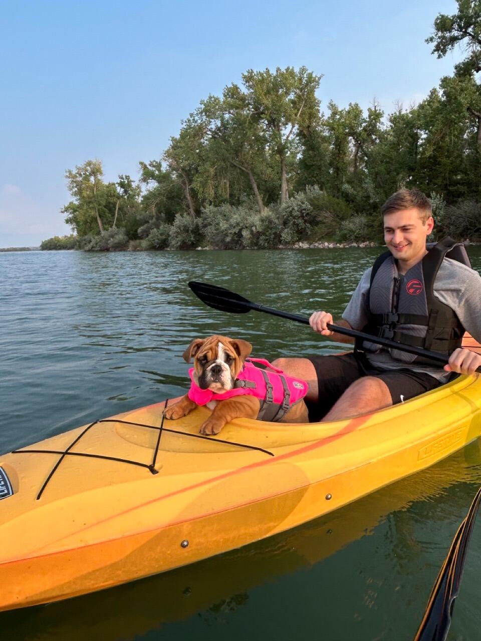 Kayaking with Peachy