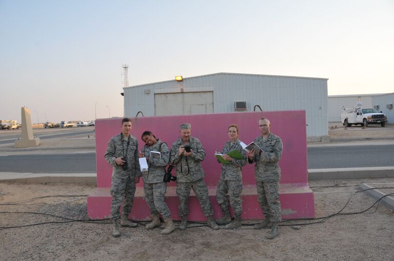 Our PA team at Al Jaber, Air Base, Kuwait 🇰🇼 