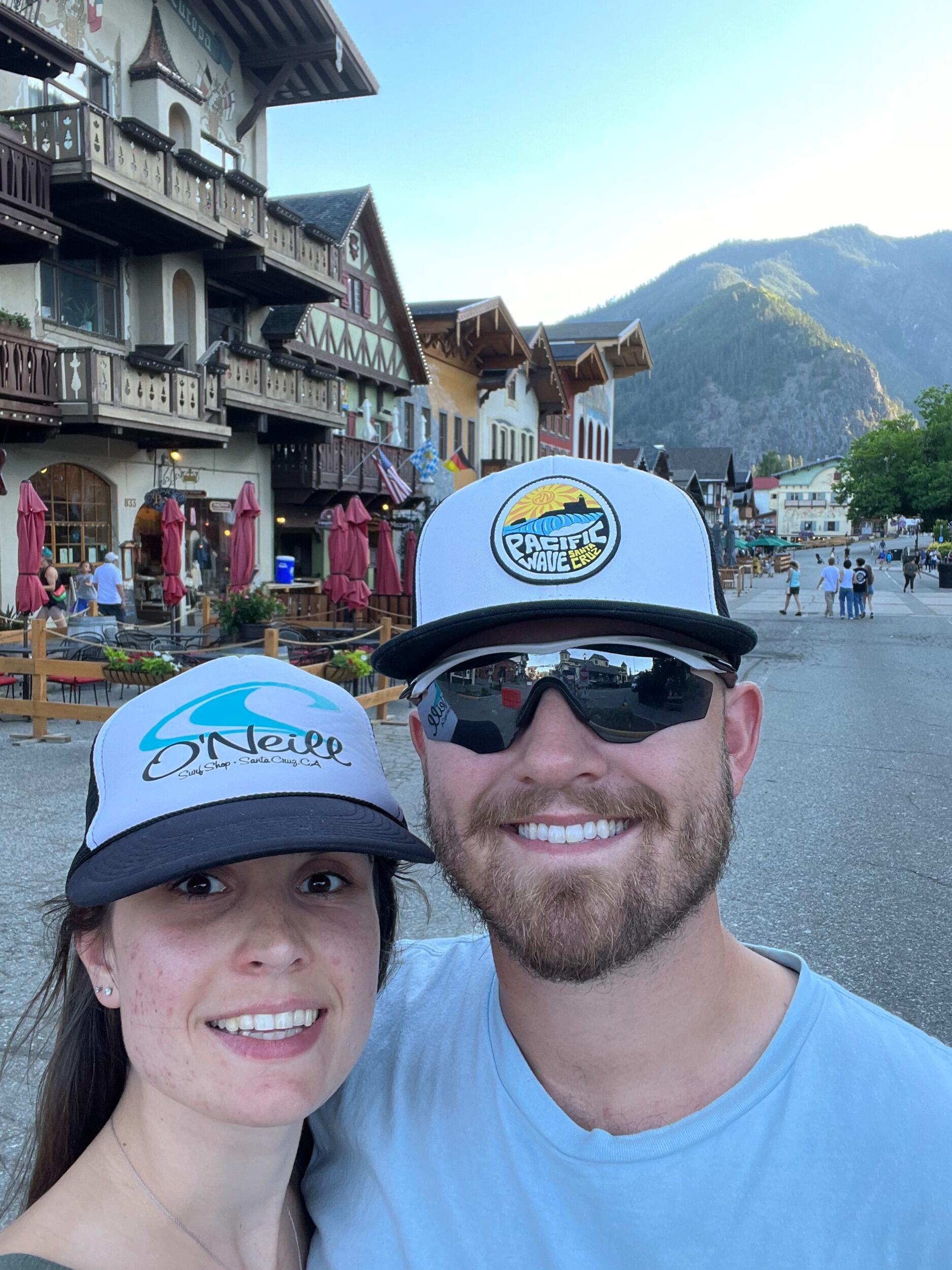 Travis took Lizzie to Leavenworth, Wa for the first time. 
