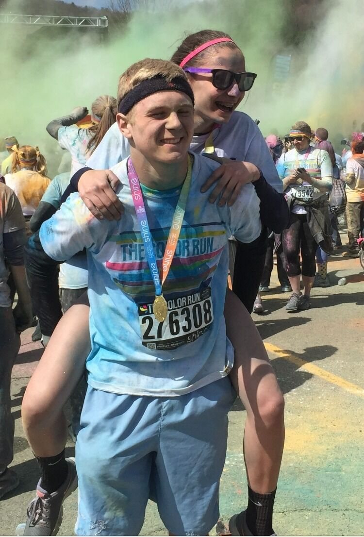 Running the color run!