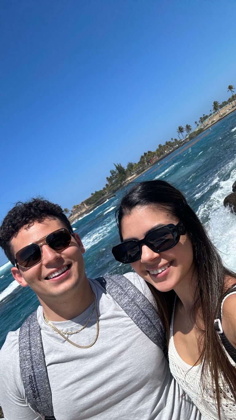 As our relationship grew stronger we knew it was time to start meeting our extended family. We took a trip to Puerto Rico to meet family, and of course, enjoy the beautiful beaches. We island hopped from Puerto Rico to Culebra and then to Icacos. We even  hiked to the peak of El Yunque and had unobstructed views of the island!