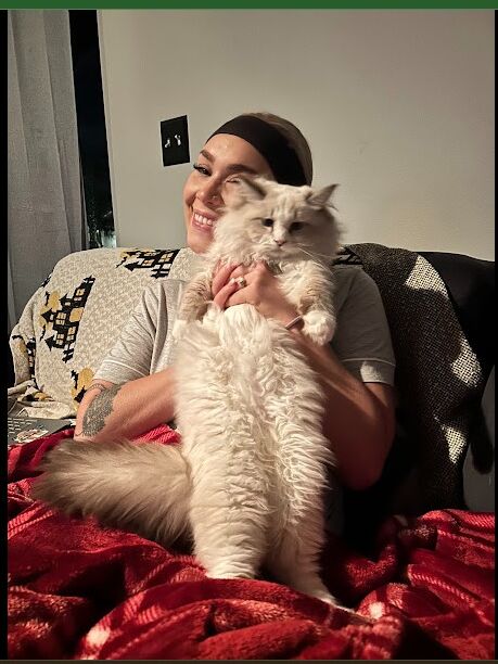 And then we adopted another baby, Stevie Whisks. 
