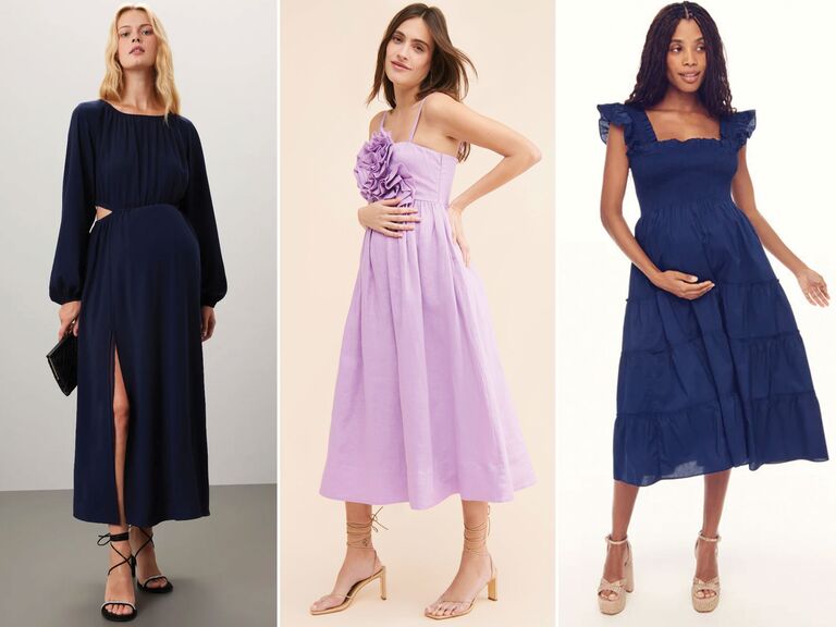 26 Maternity Wedding Guest Dresses for Summer Fall Beyond