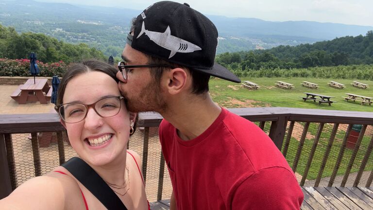 We celebrated our anniversary at Carters Mountain Orchard