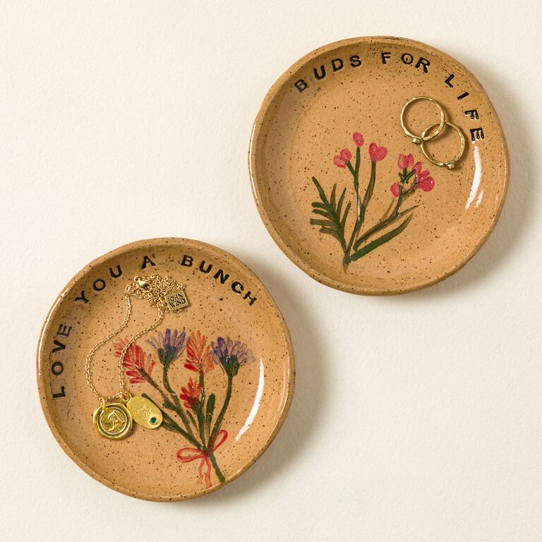 Botanical trinket dishes bridesmaid proposal gift from Uncommon Goods