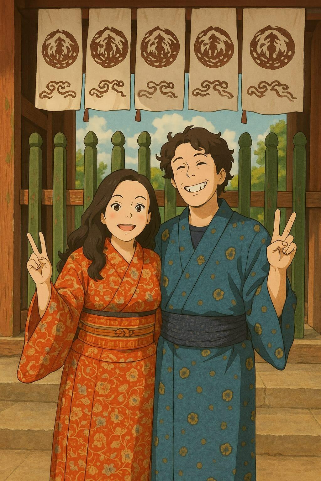 Japanese version of us... In Japan and Engaged! 