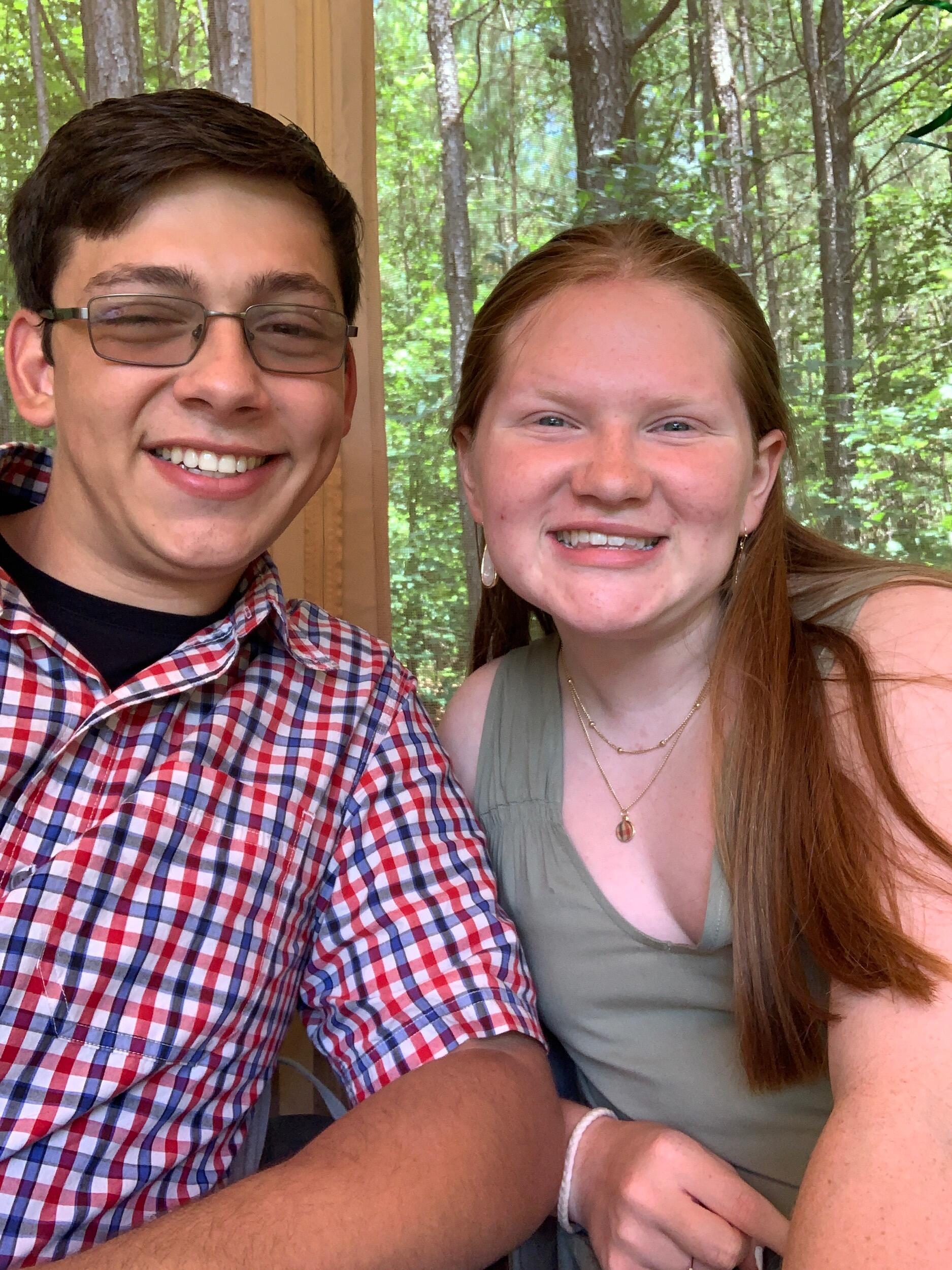 Our First Date!!!! Jason planned a picnic for Hal and soon asked her to be his girlfriend! Of course she said YES! (we both hate this picture and wish we took more hahaha, thank you so much Amber for reminding us!)