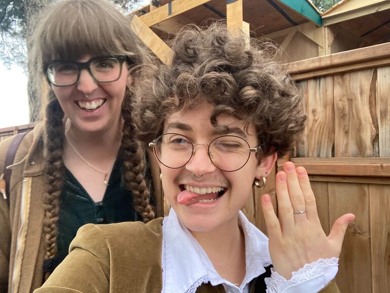 At the Renaissance faire. (Not an engagement ring.)