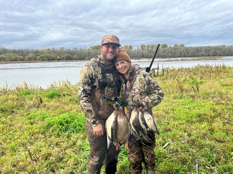 Maddie's first hunt