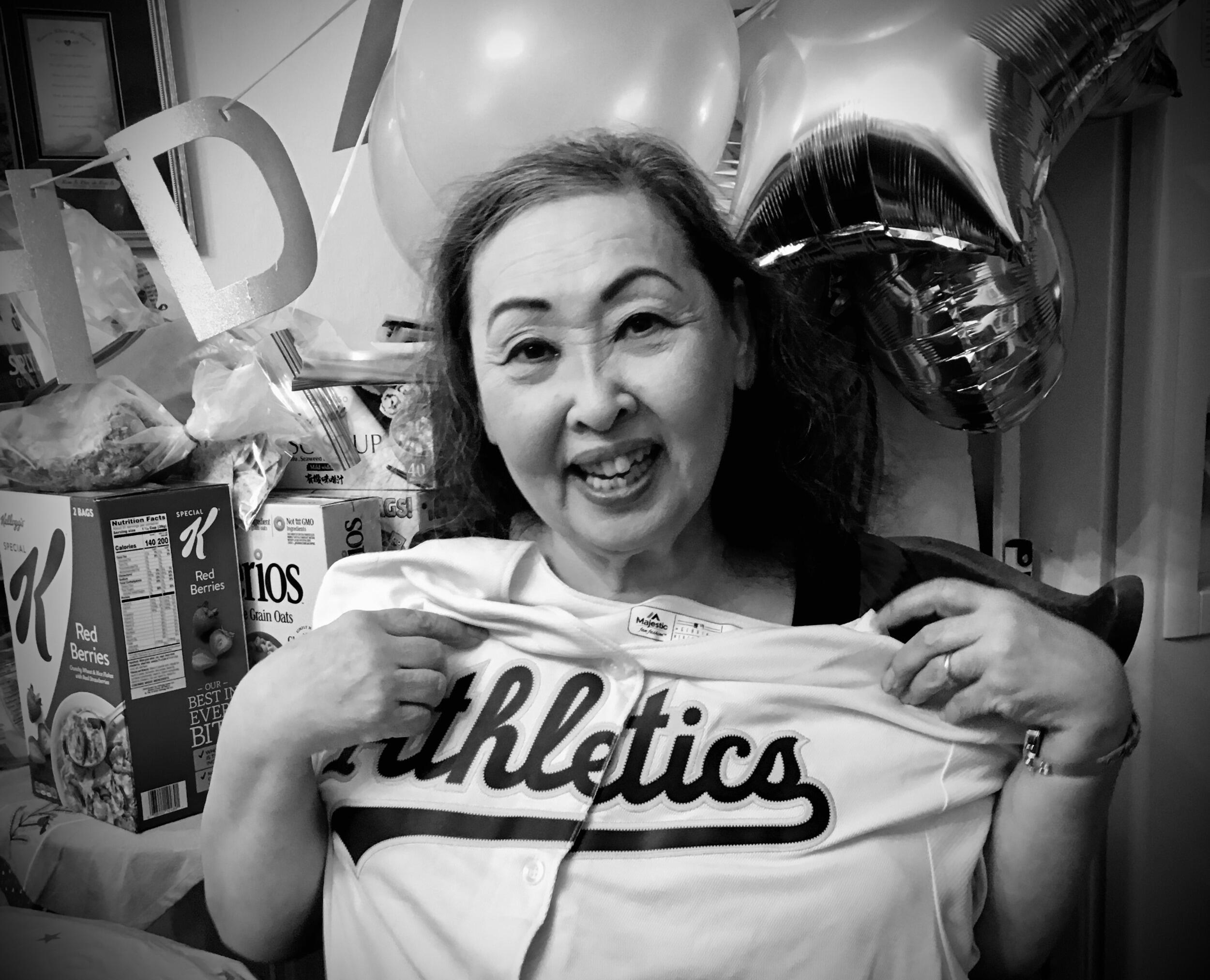 Merilyn Fujimoto passed on this day. Steve and Stephanie mourn her loss. She had a rich life and much love in her later years due to the love given by Steve and her family. She will be remembered by Steve, Stephanie and family for her big smile, her easy laugh and her love for the Oakland A's. Stephanie will pay tribute to Merilyn on her wedding day by including a memorial pin dedicated to Merilyn on her bouquet.