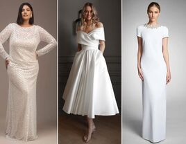 Three wedding dresses for older brides