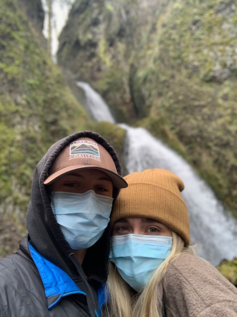 We explored the numerous trails around our home as much as possible! Our perfect days consisted of long drives with a compilation of new questions to ask one another, hikes to waterfalls, and the discovery of new coffee shops on the way home.