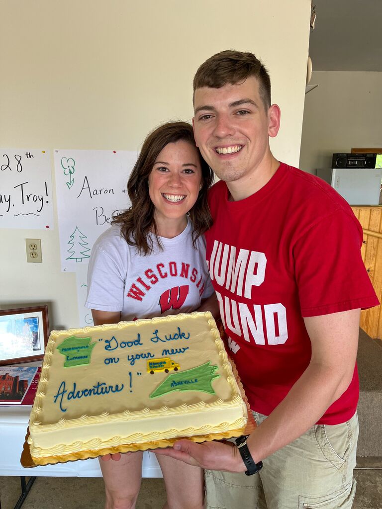 They celebrated and prepared for their move across the country. 