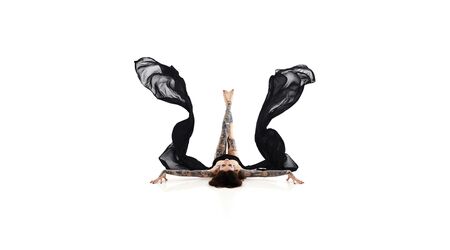 Yoga Pose Photo Shoot in Dark & Dramatic Style - Strictly Boudoir