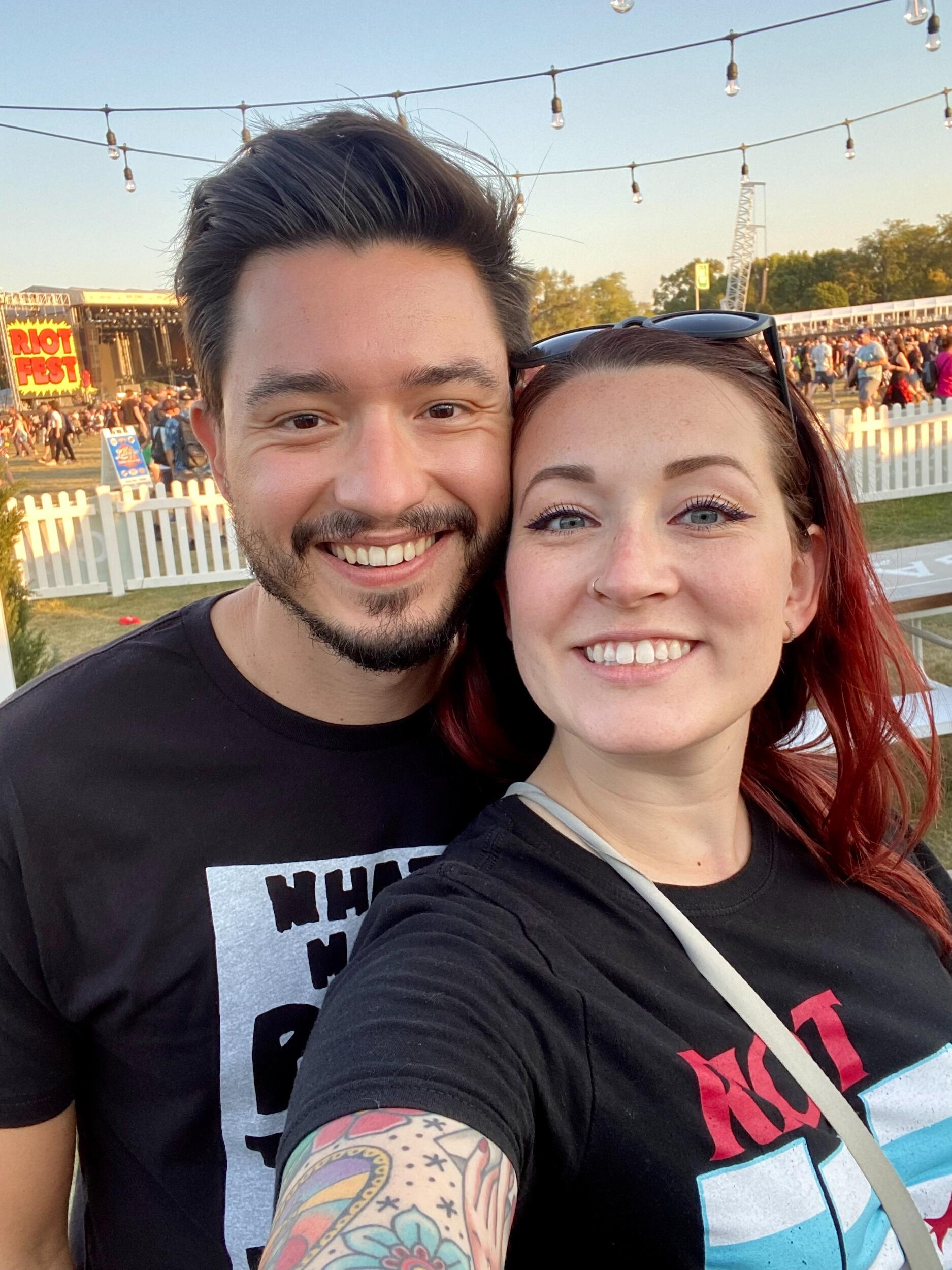 Our first Riot Fest together. Where we fell in love. 