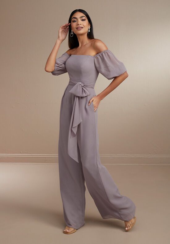 Christina Wu 22099 Portrait Neckline Tie Back Bridesmaid Dress