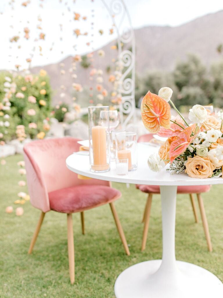 Blush tropical florals