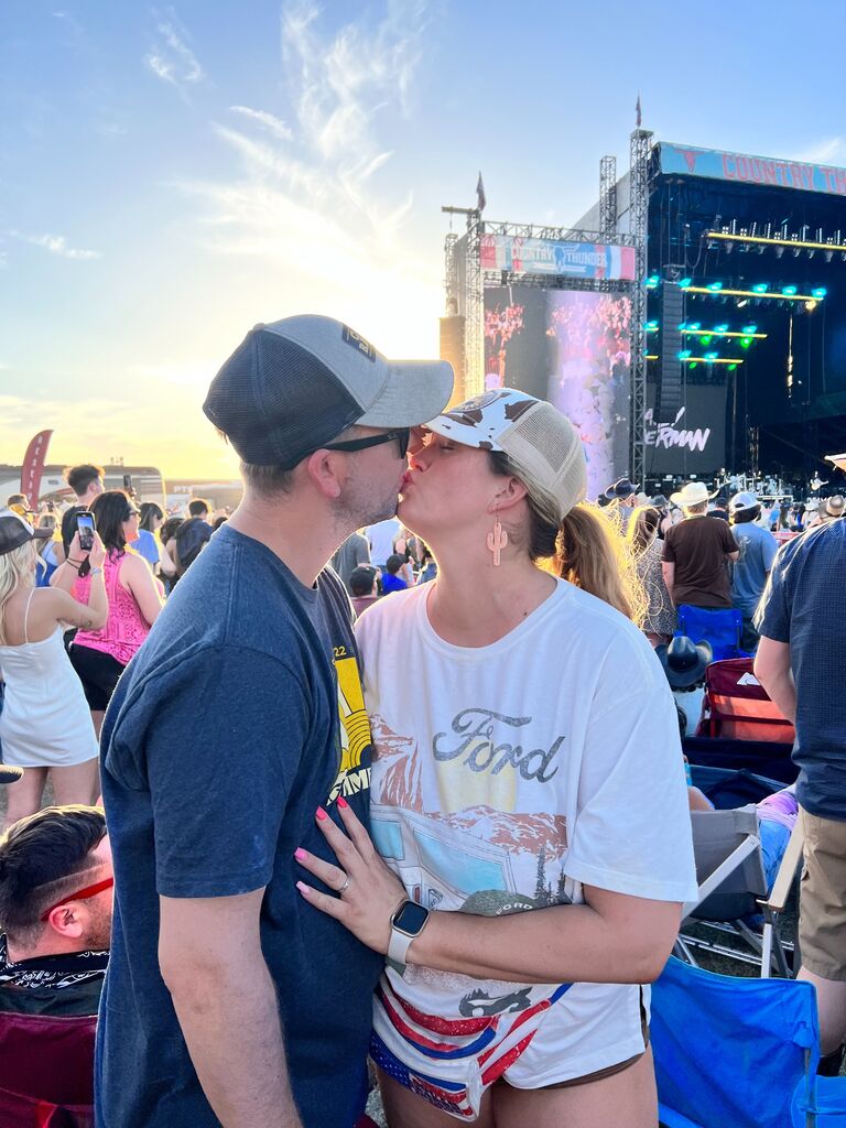 Country Thunder before we found out we were pregnant!