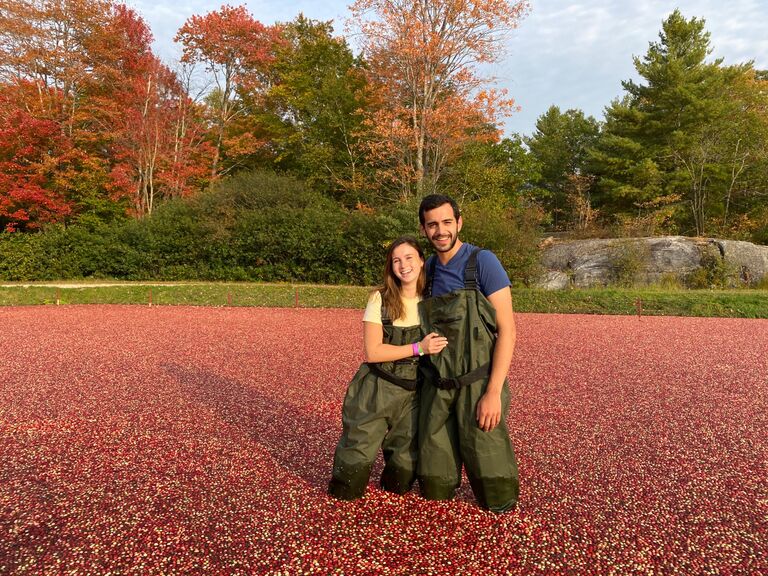 Annual cranberry "swim"