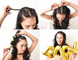 Half up hairstyle how-to