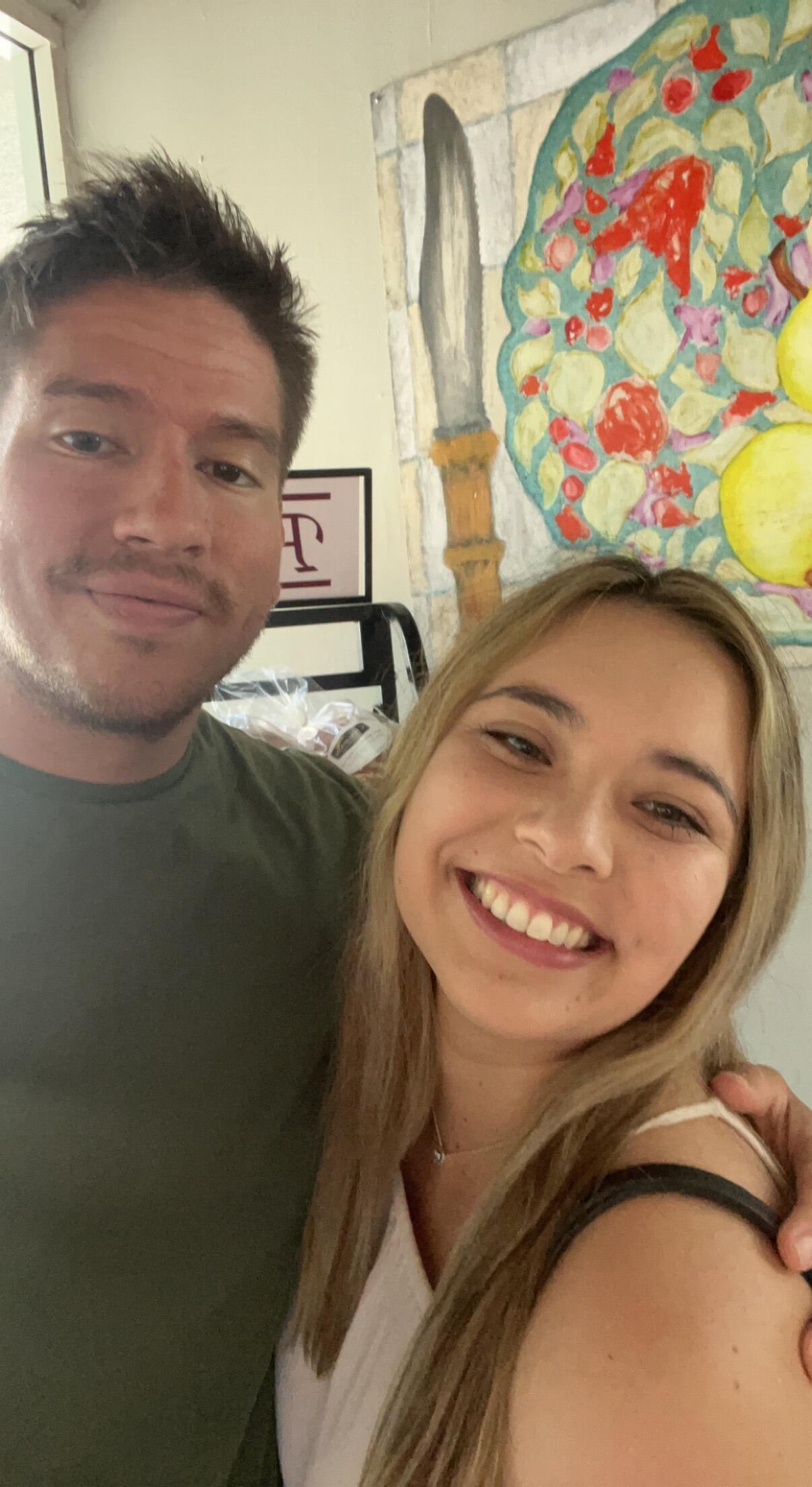 Our first photo together