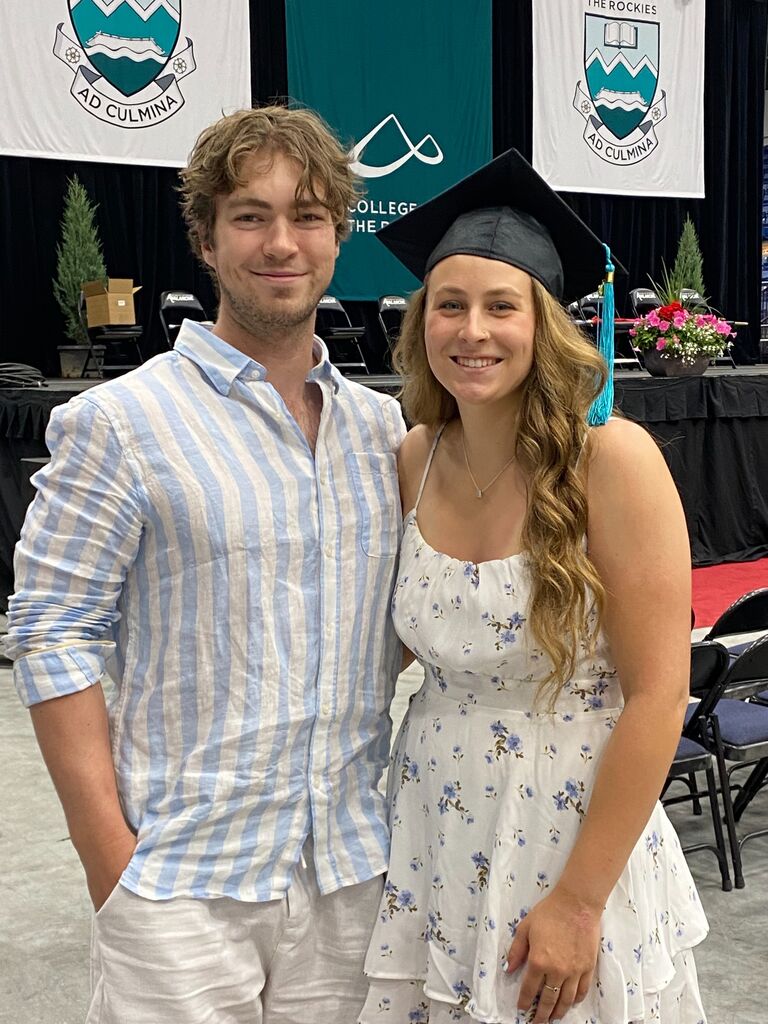 Nadine graduates with her Kinesiology diploma from the College of the Rockies! 