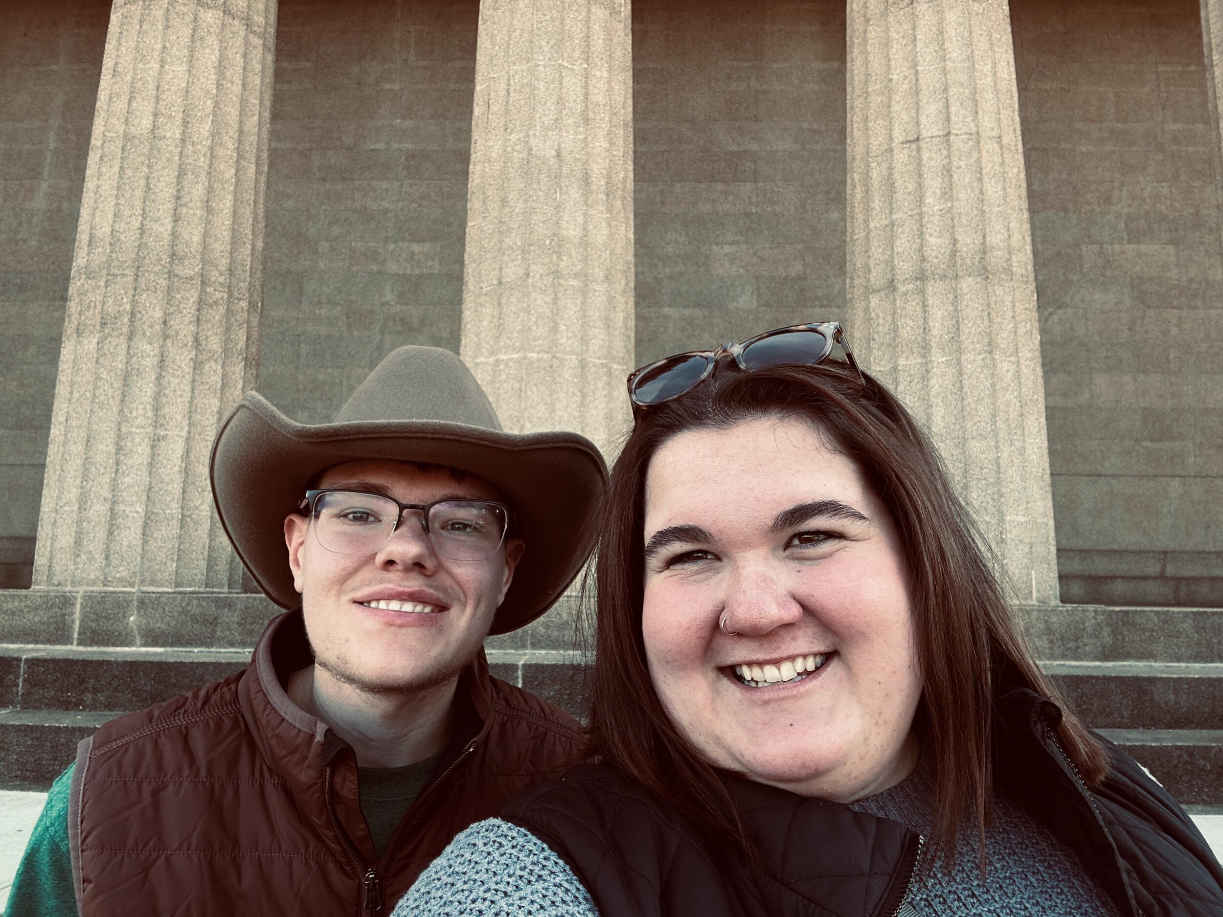 The couple's first trip together to Nashville! Cade was absolutely loving it, even bought himself a hat!