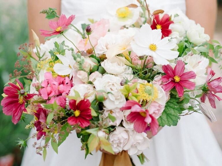 pink cosmo wedding bouquet