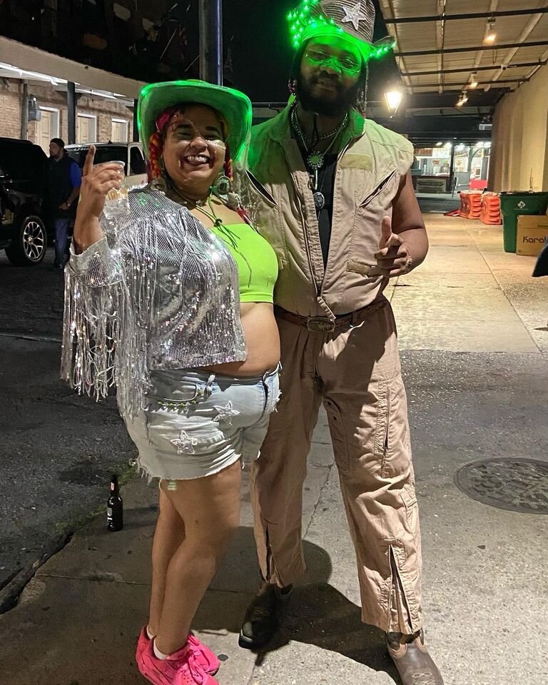We went out on the town this Halloween as Space Cowboys.