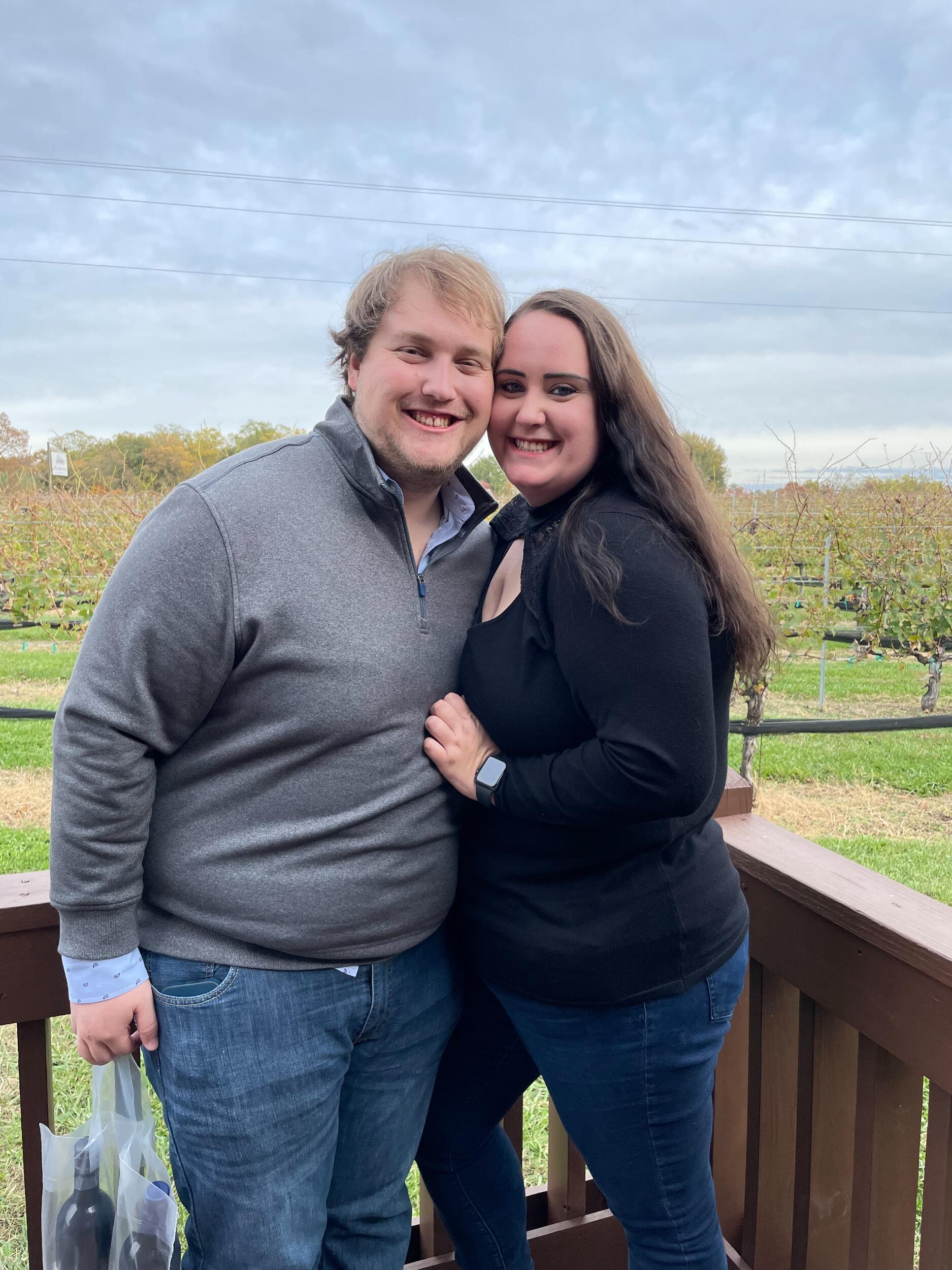 This is the day Sarah realized she only likes taking pictures on the left side of Brett.