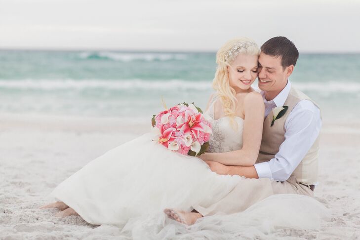 A Simple Beach Wedding At Private Residence In Destin Florida