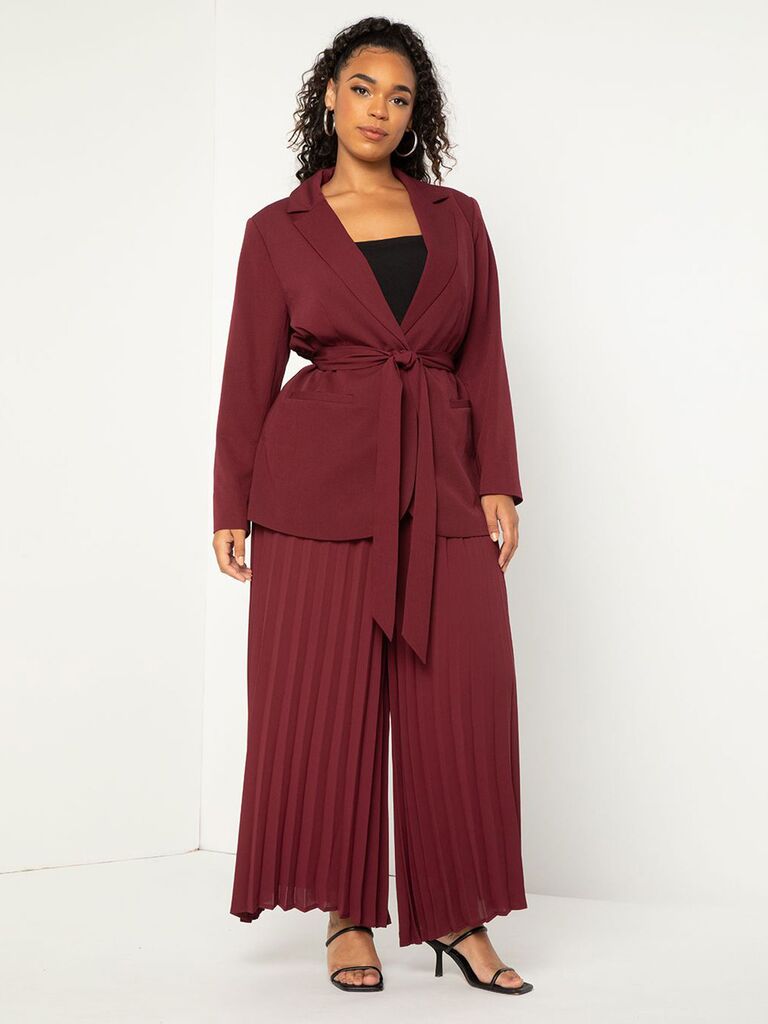 VENNYNG Dressy Pant Suits for Grandmother of The Bride Plus Size