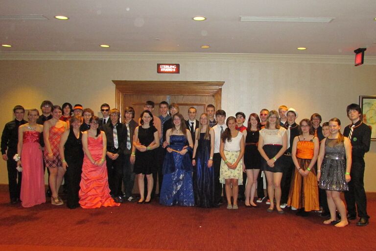 Max asked Hailey to the FIRST Robotics Championships Prom