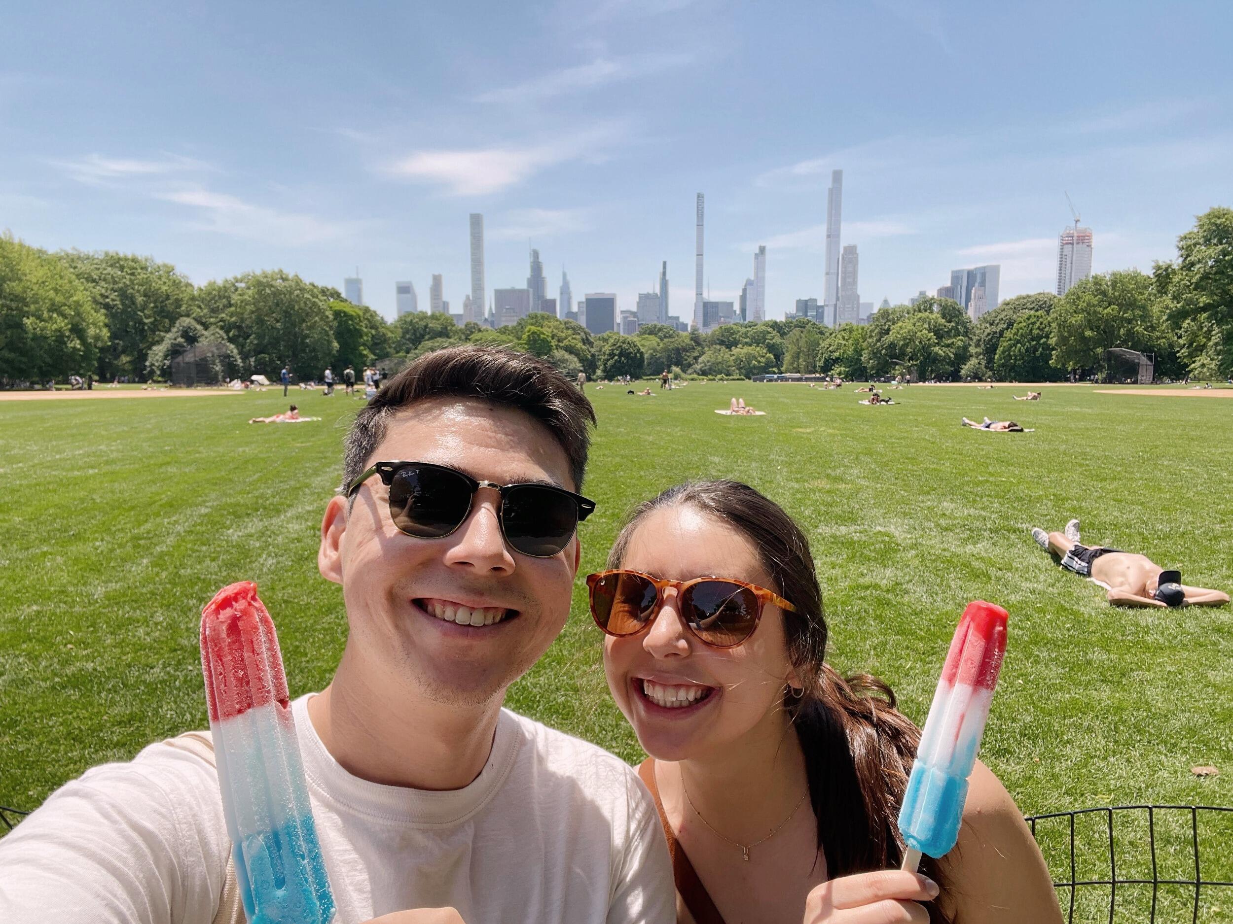 Michael + Jules celebrate 2 years of dating on a trip to New York