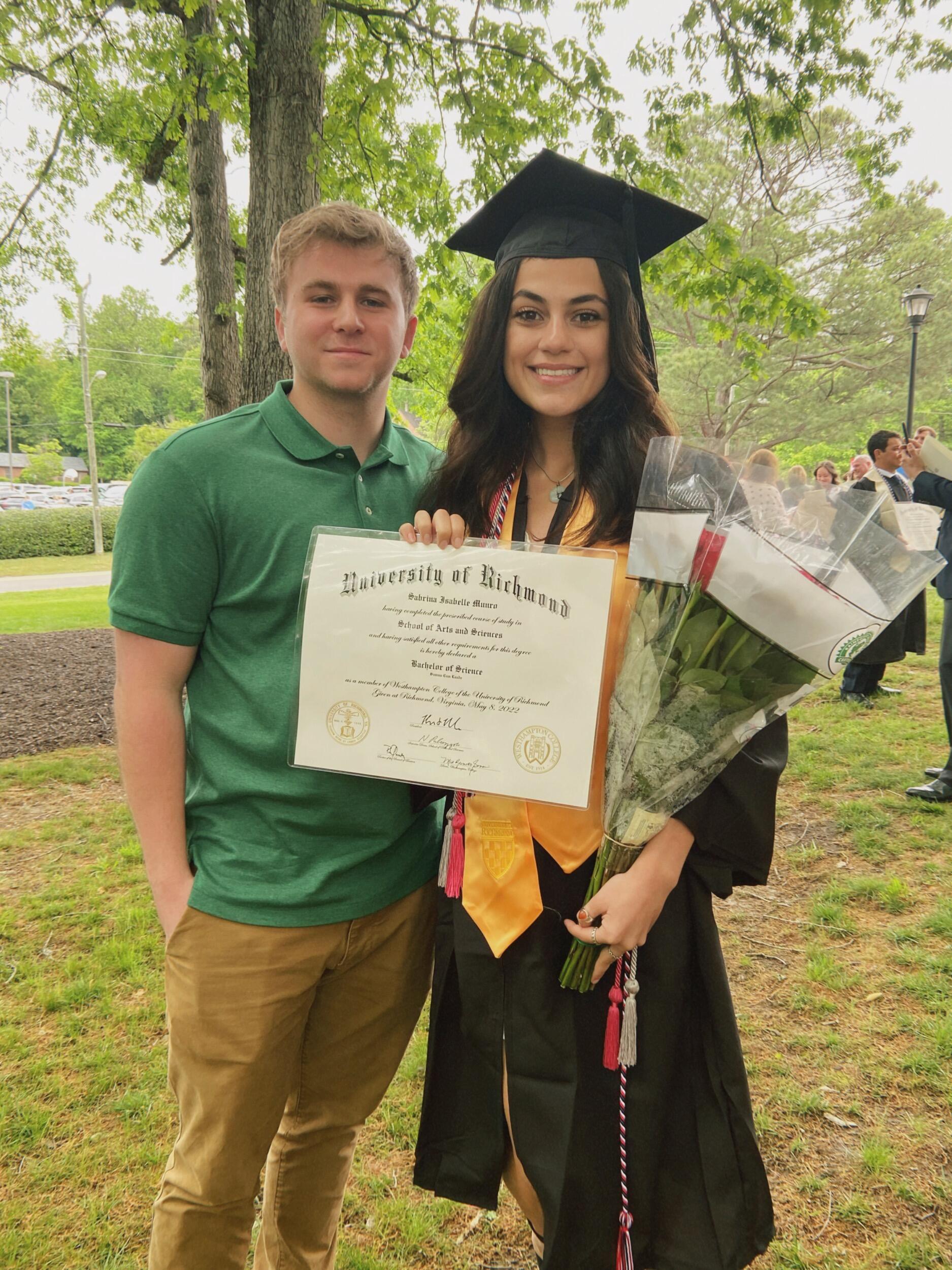 We got to watch each other graduate college.