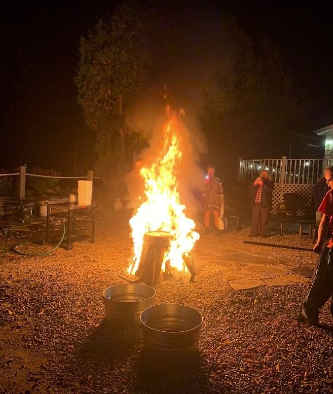 In October we went up to Door County again. We visited Peninsula State Park and went to our first fish boil together.