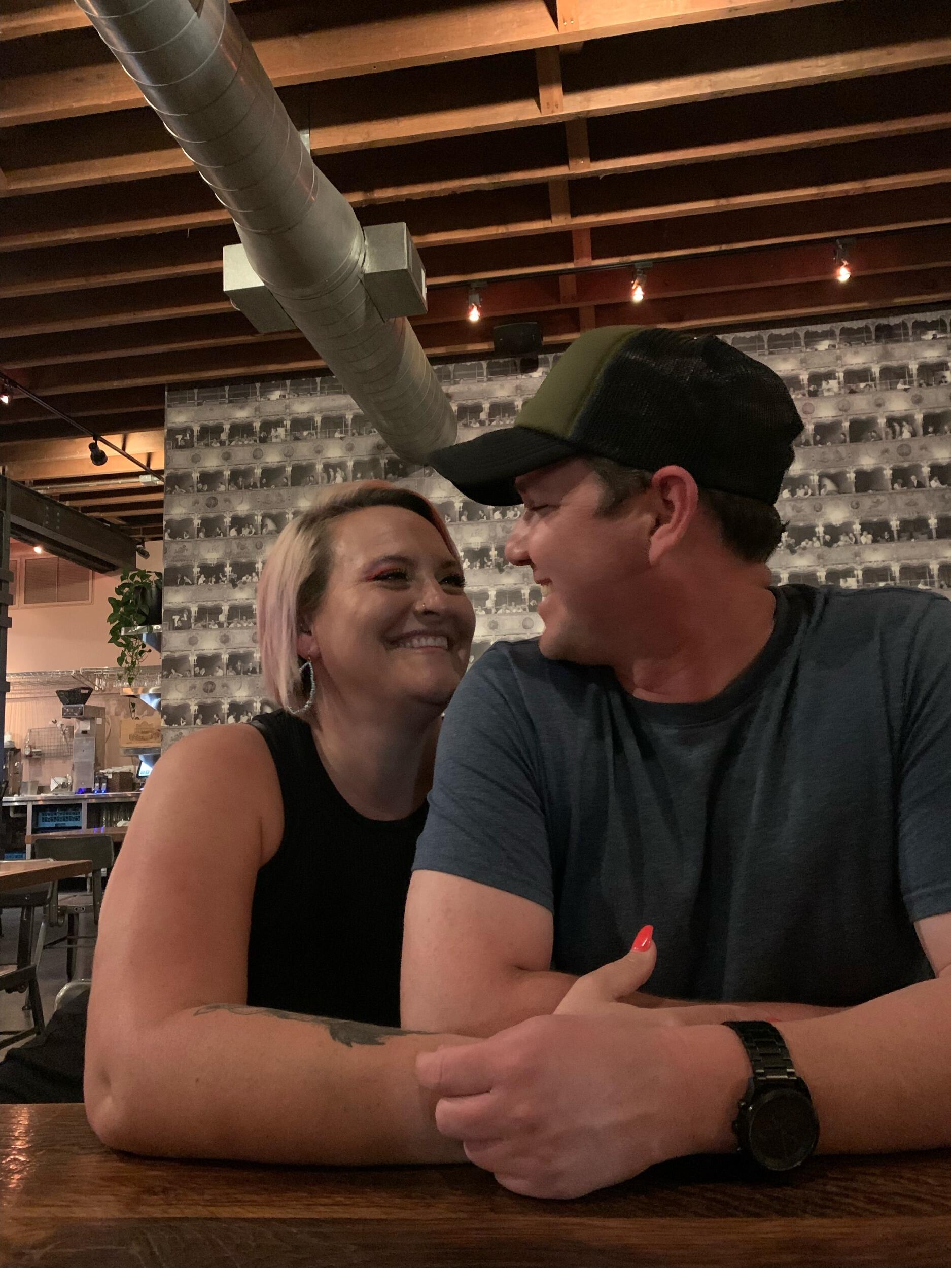 Meeting my sister. When I saw this picture I thought, "that's what love looks like."