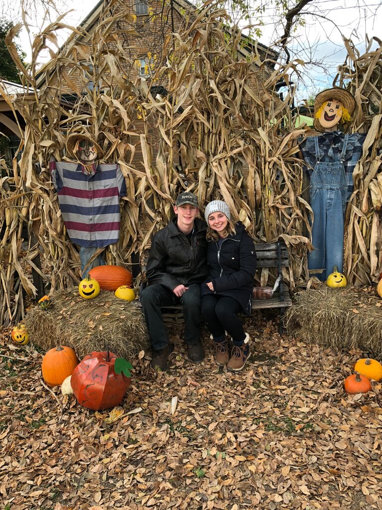 Visiting a pumpkin patch in Wisconsin