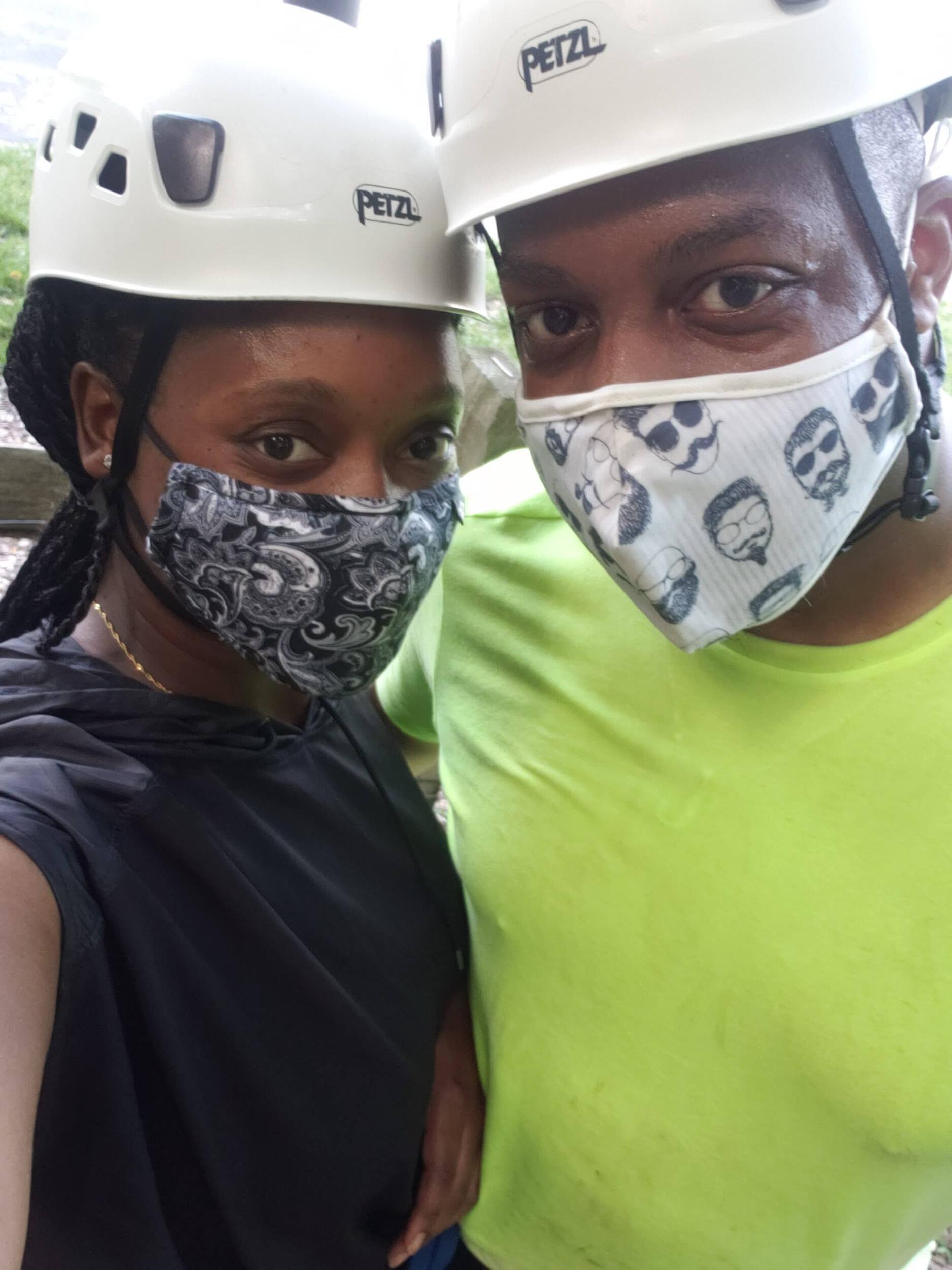 The year of COVID! This year we drew closer than ever... trapped in the house and thinking of creative ways to draw even closer together while maintaining our health and safety. Socially distant ziplining is safe... in a way. (Nadia's idea).