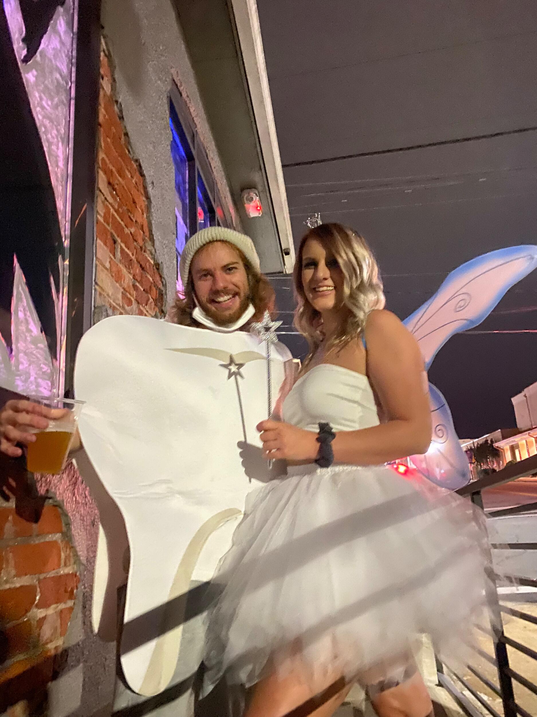 COVID Halloween at Novel. Tooth and the tooth fairy!