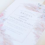 Floral wedding shower invitation design