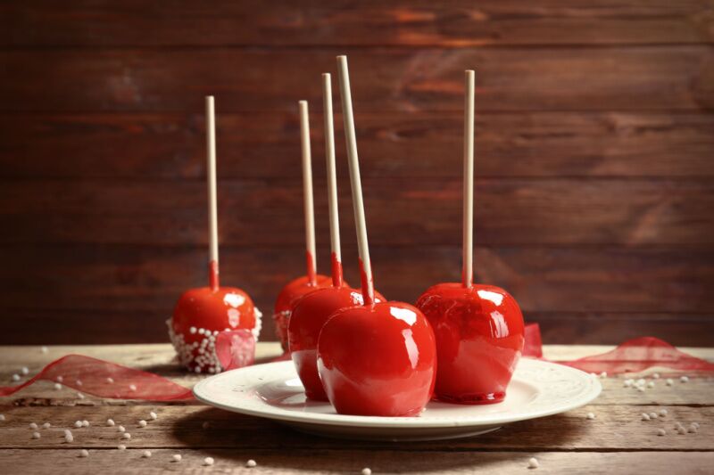 Poison candy apples princess party ideas