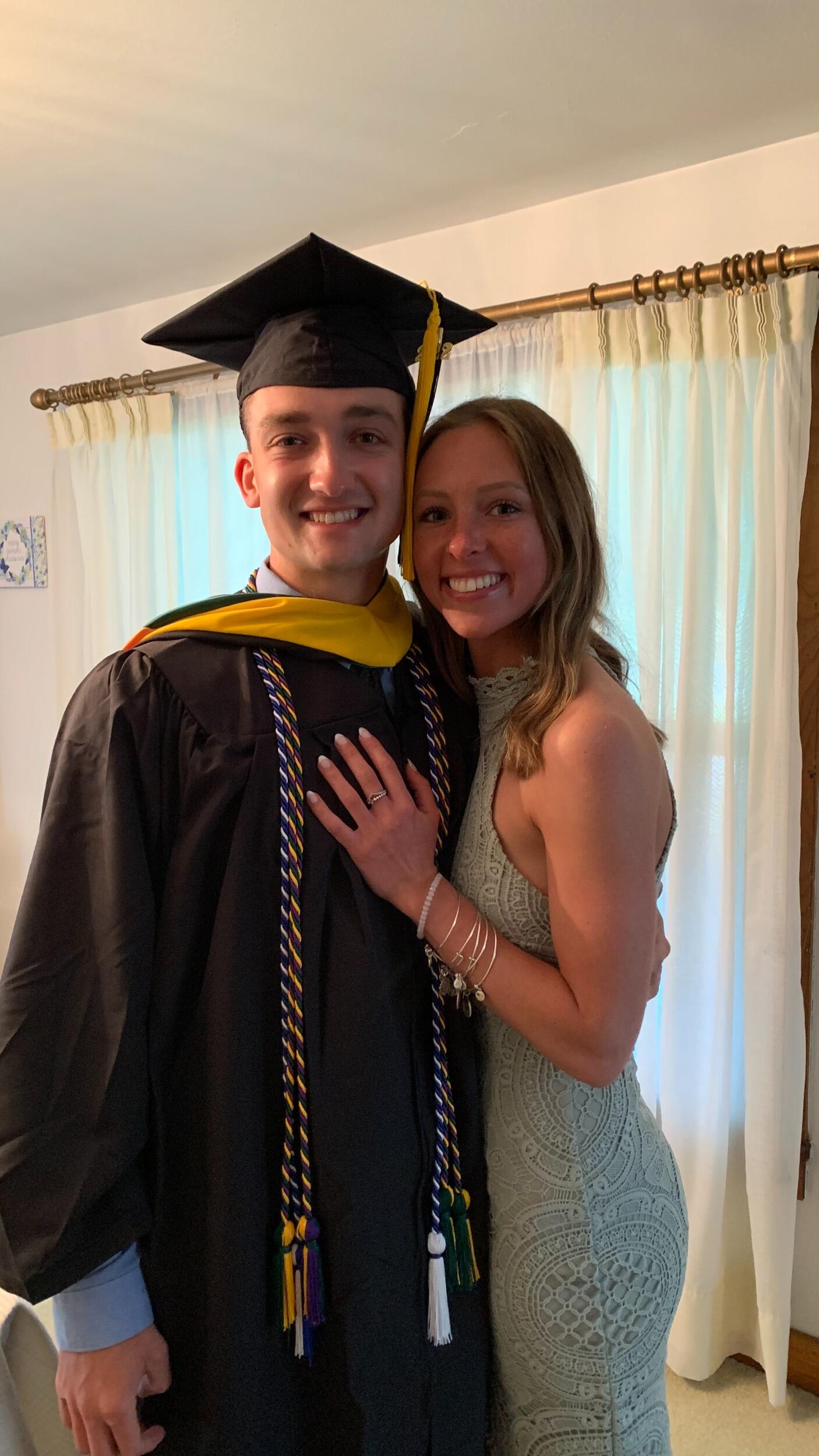 Celebrating Ben's undergrad graduation