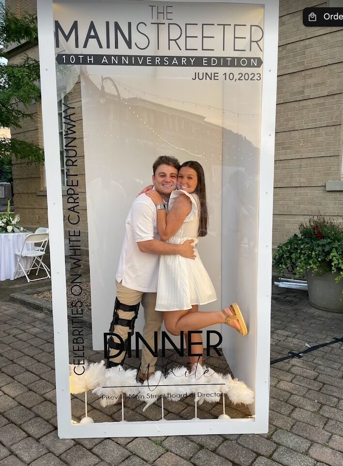 Morgan made her first trip to Dinner in White in Pikeville, Kentucky, an annual event held downtown every summer. Campbell loved the opportunity to bring Morgan back to his hometown, where they could enjoy the event with more friends and family.