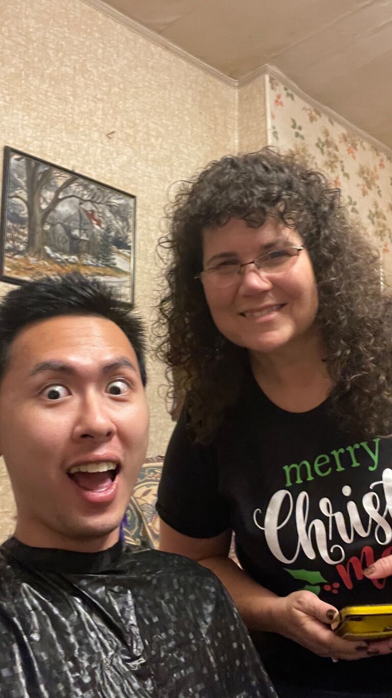 I sent her a photo of my haircut to tease her while having Thanksgiving with my American family. We had been texting quite often, and I had a pretty unusual large amount of texts with her instead of my annual Thanksgiving Netflix binging.