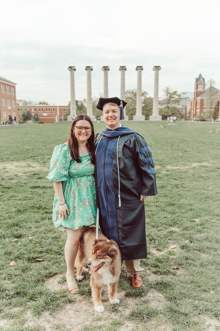 Stephen earned his Juris Doctorate! He started working full time for a law firm in Columbia.