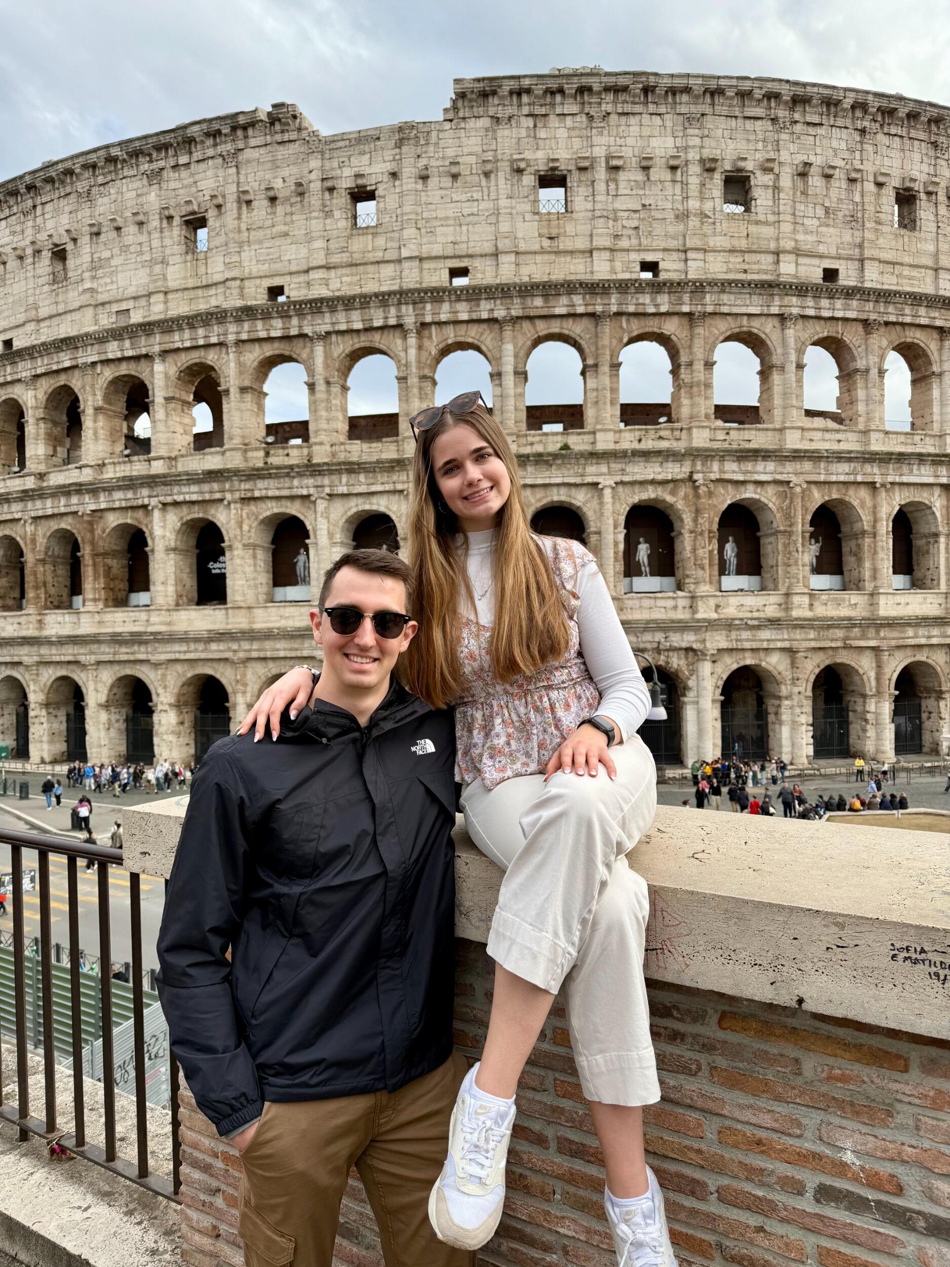 Enjoying the sites of Rome! Meanwhile Carter is being cool as can be leading up to the proposal.