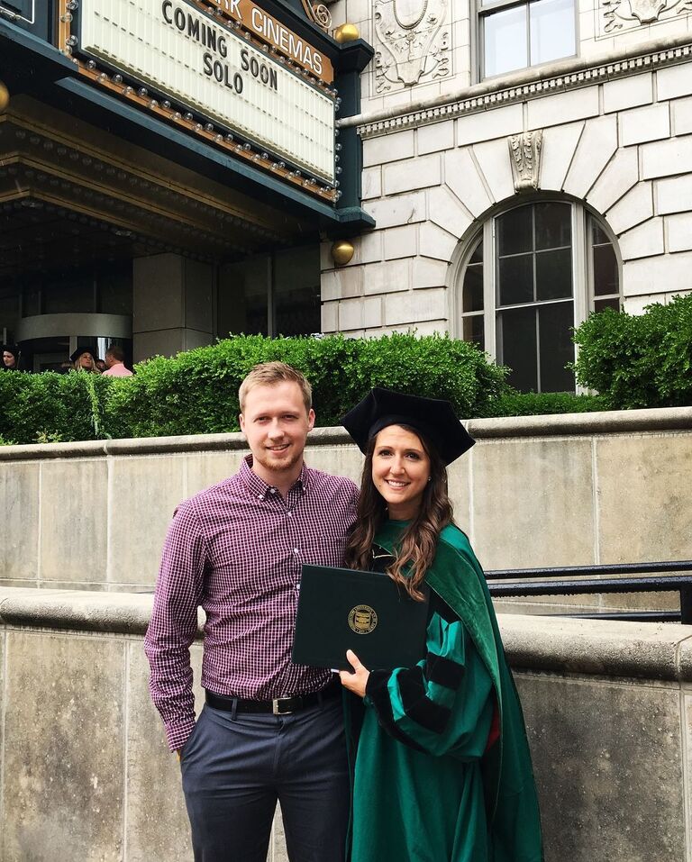 Steph graduates with her DPT from Wash U!